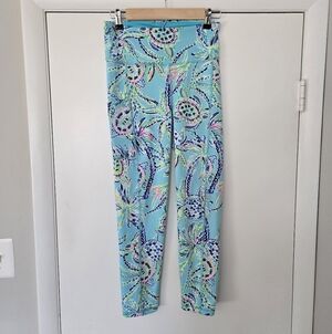 Lilly Pulitzer Luxletic Full Length Turtle Print Leggings Size Small